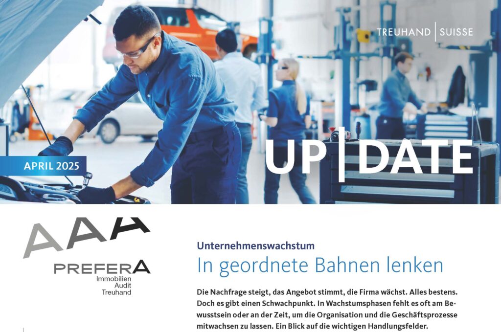 Update 01/2025 – Informationen aus dem Treuhandbereich