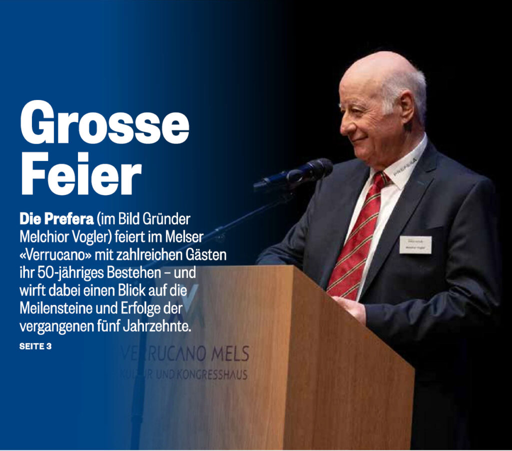 Jubiläumsanlass 50 Jahre Prefera