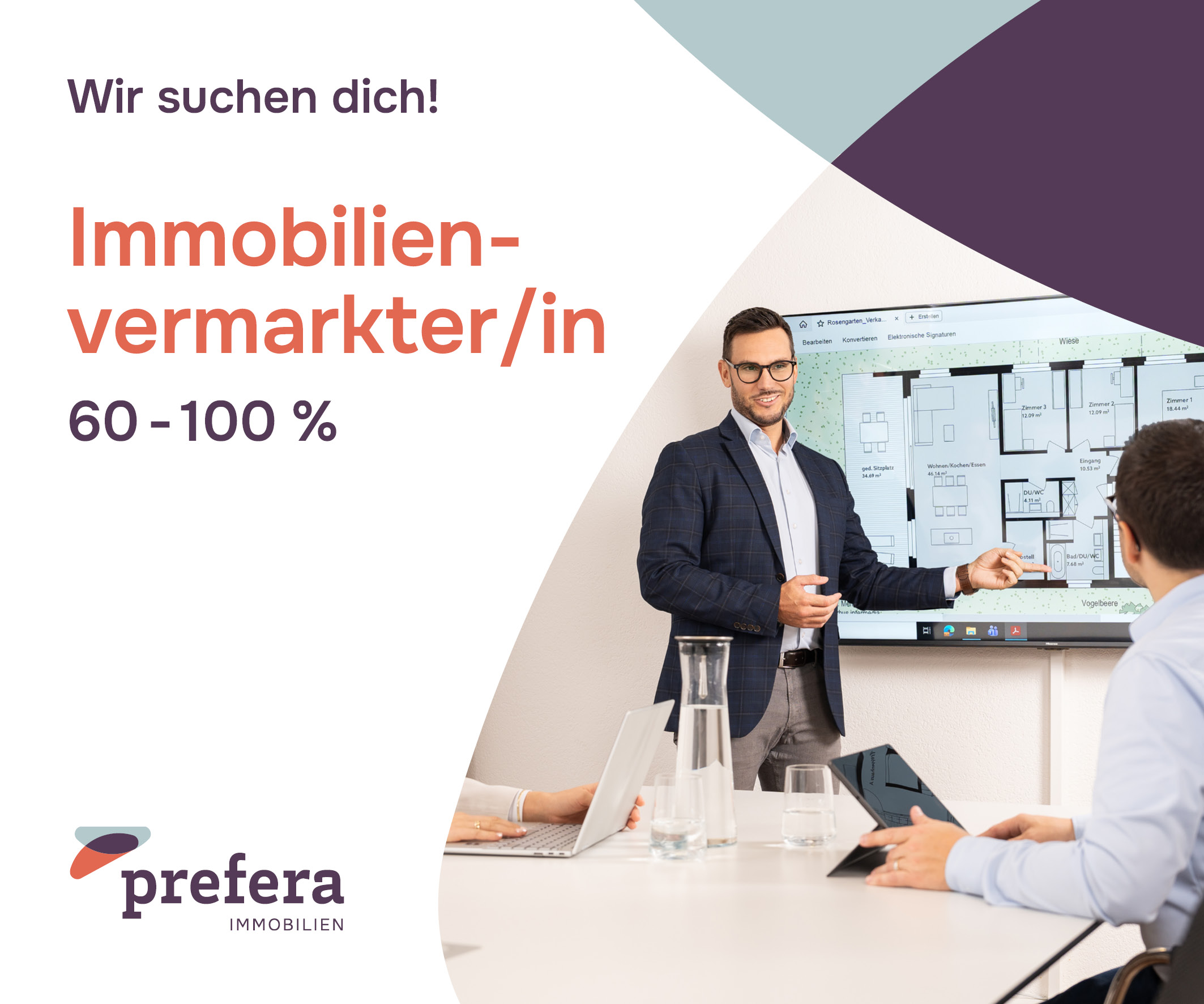 Gesucht: Immobilienvermarkter/in (60-100%)